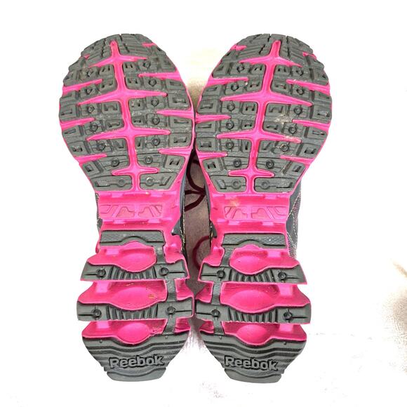 Reebok Zigtech Women's Sz 7 Running Shoes Gray Pink Orange Crossfit No Insole - Picture 9 of 12